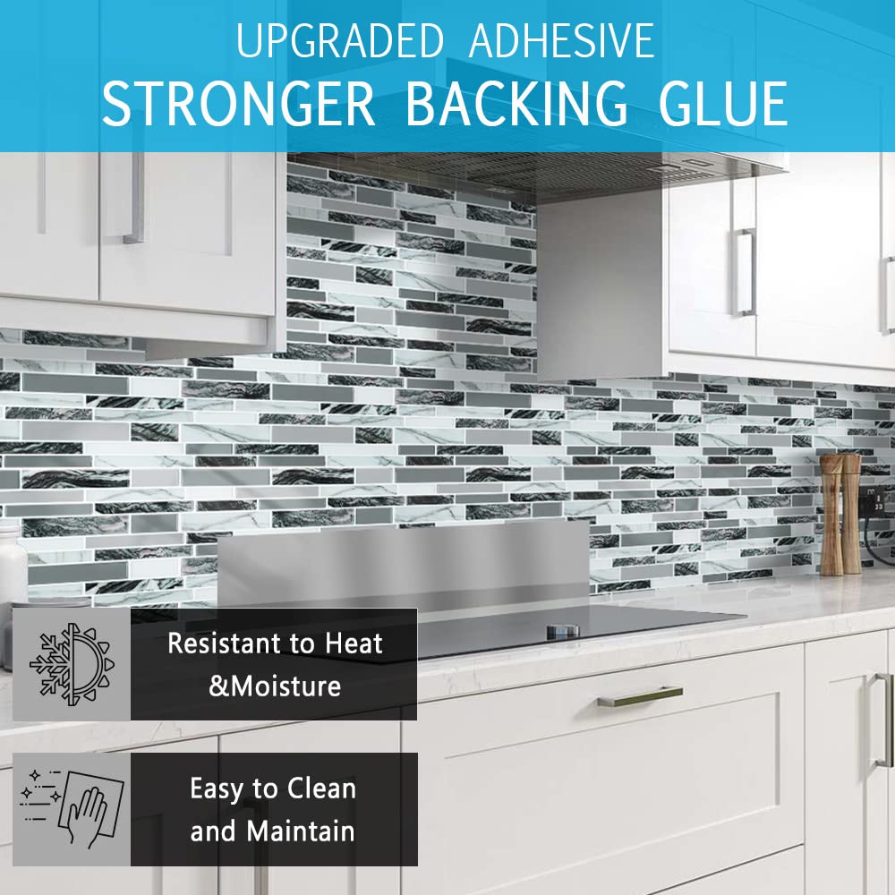 Vamos Tile 10-Sheet Peel And Stick Tile Backsplash,12 ''X12 '' Premium Wall Sticker Stick On Kitchen Backsplash Peel And Stick T